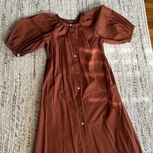 STAUD Rust Maxi Dress